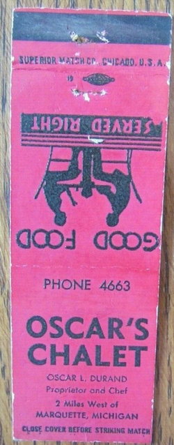 Oscars Chalet - Matchbook
